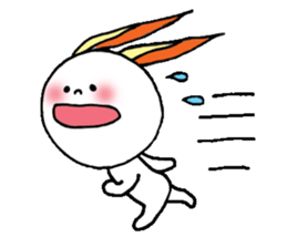 Ear fire rabbit sticker #1235314