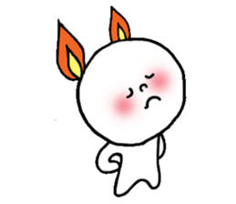 Ear fire rabbit sticker #1235315