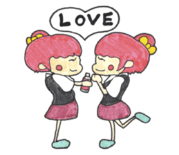 The Girl having Plastic Bottle sticker #1235406