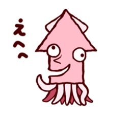 squid that shows the direction sticker #1235442