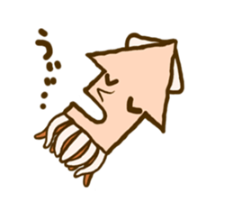 squid that shows the direction sticker #1235443