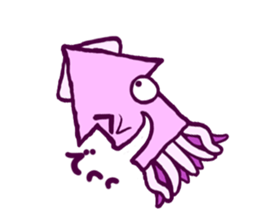 squid that shows the direction sticker #1235446