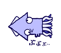 squid that shows the direction sticker #1235447