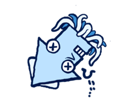 squid that shows the direction sticker #1235448