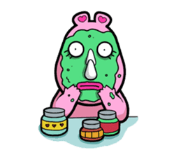 Little Pink Rhino sticker #1235728