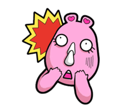 Little Pink Rhino sticker #1235730