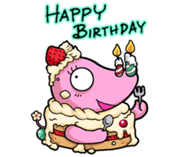 Little Pink Rhino sticker #1235750