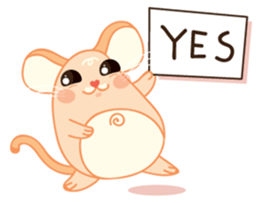 Mizzi, the cute and fat little mouse sticker #1235803