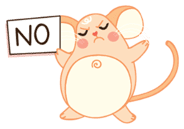 Mizzi, the cute and fat little mouse sticker #1235804