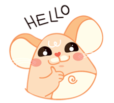 Mizzi, the cute and fat little mouse sticker #1235806