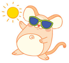 Mizzi, the cute and fat little mouse sticker #1235809