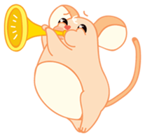 Mizzi, the cute and fat little mouse sticker #1235810