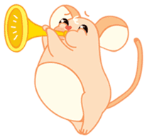 Mizzi, the cute and fat little mouse sticker #1235810