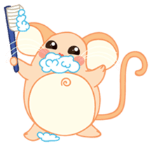 Mizzi, the cute and fat little mouse sticker #1235811