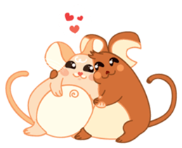 Mizzi, the cute and fat little mouse sticker #1235817