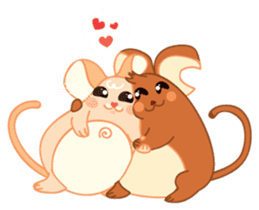 Mizzi, the cute and fat little mouse sticker #1235817