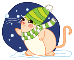 Mizzi, the cute and fat little mouse sticker #1235819