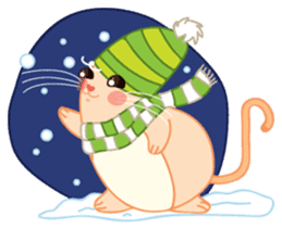 Mizzi, the cute and fat little mouse sticker #1235819