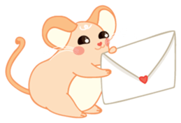 Mizzi, the cute and fat little mouse sticker #1235820