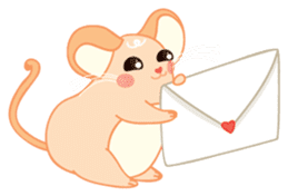 Mizzi, the cute and fat little mouse sticker #1235820