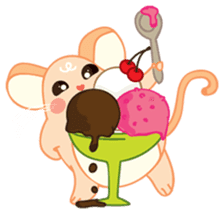 Mizzi, the cute and fat little mouse sticker #1235821