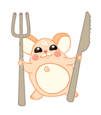 Mizzi, the cute and fat little mouse sticker #1235822