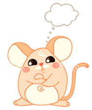 Mizzi, the cute and fat little mouse sticker #1235823