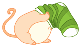 Mizzi, the cute and fat little mouse sticker #1235825