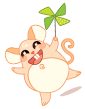 Mizzi, the cute and fat little mouse sticker #1235828