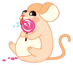 Mizzi, the cute and fat little mouse sticker #1235838