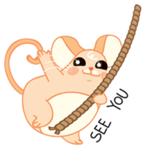 Mizzi, the cute and fat little mouse sticker #1235840