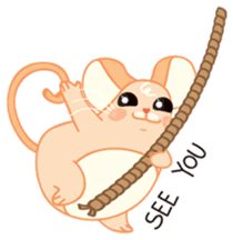 Mizzi, the cute and fat little mouse sticker #1235840