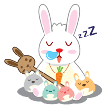 Call me Rabbit leader and the gang sticker #1236043