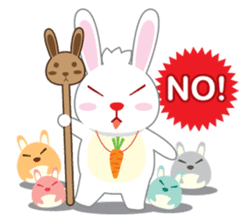 Call me Rabbit leader and the gang sticker #1236045