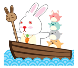 Call me Rabbit leader and the gang sticker #1236049