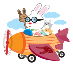 Call me Rabbit leader and the gang sticker #1236050