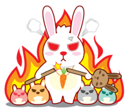 Call me Rabbit leader and the gang sticker #1236051