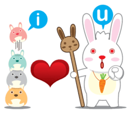 Call me Rabbit leader and the gang sticker #1236053