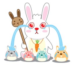 Call me Rabbit leader and the gang sticker #1236056