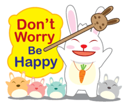 Call me Rabbit leader and the gang sticker #1236057