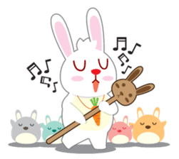 Call me Rabbit leader and the gang sticker #1236058