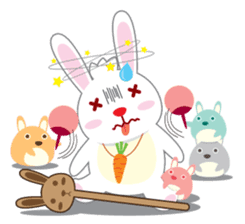 Call me Rabbit leader and the gang sticker #1236061