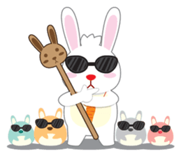 Call me Rabbit leader and the gang sticker #1236063