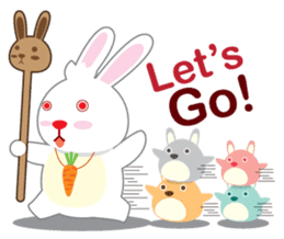 Call me Rabbit leader and the gang sticker #1236066