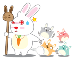 Call me Rabbit leader and the gang sticker #1236067