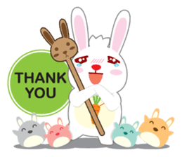 Call me Rabbit leader and the gang sticker #1236074