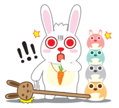 Call me Rabbit leader and the gang sticker #1236076