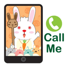 Call me Rabbit leader and the gang sticker #1236077