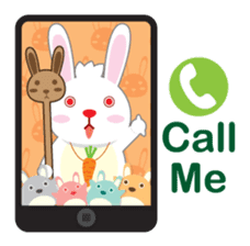 Call me Rabbit leader and the gang sticker #1236077