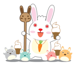 Call me Rabbit leader and the gang sticker #1236078